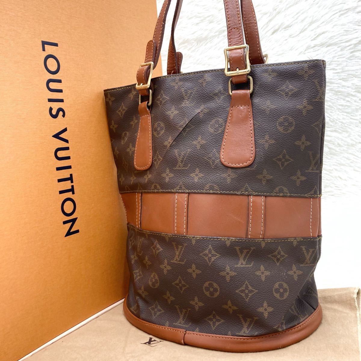 LOUIS VUITTON ルイヴィトン モノグラム バケット GM USA製 