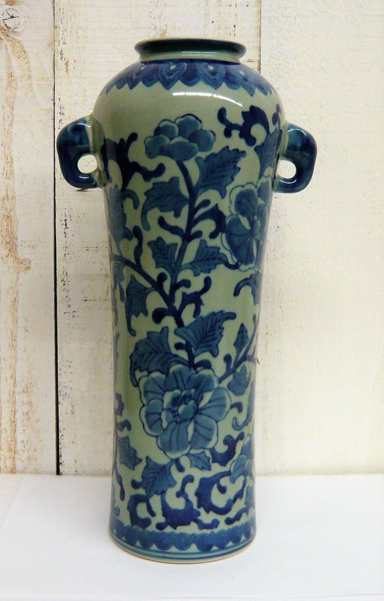 骨董 瓷器 染付双寿缶 茶壺 中国美術 骨董 瓷器 染付双寿缶 茶壺 中国