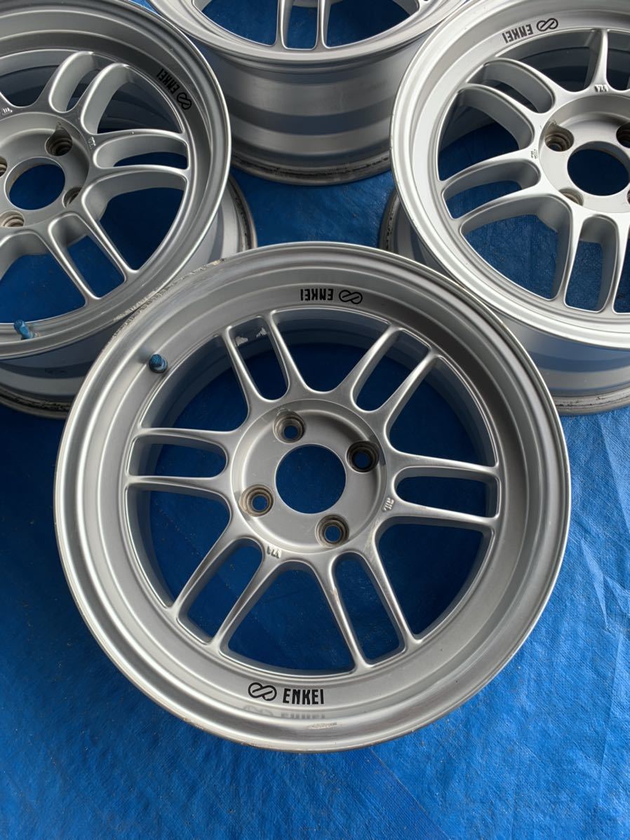 ENKEI エンケイ RPF1 15インチ 7J オフセット+41 4穴PCD100 中古アルミ 