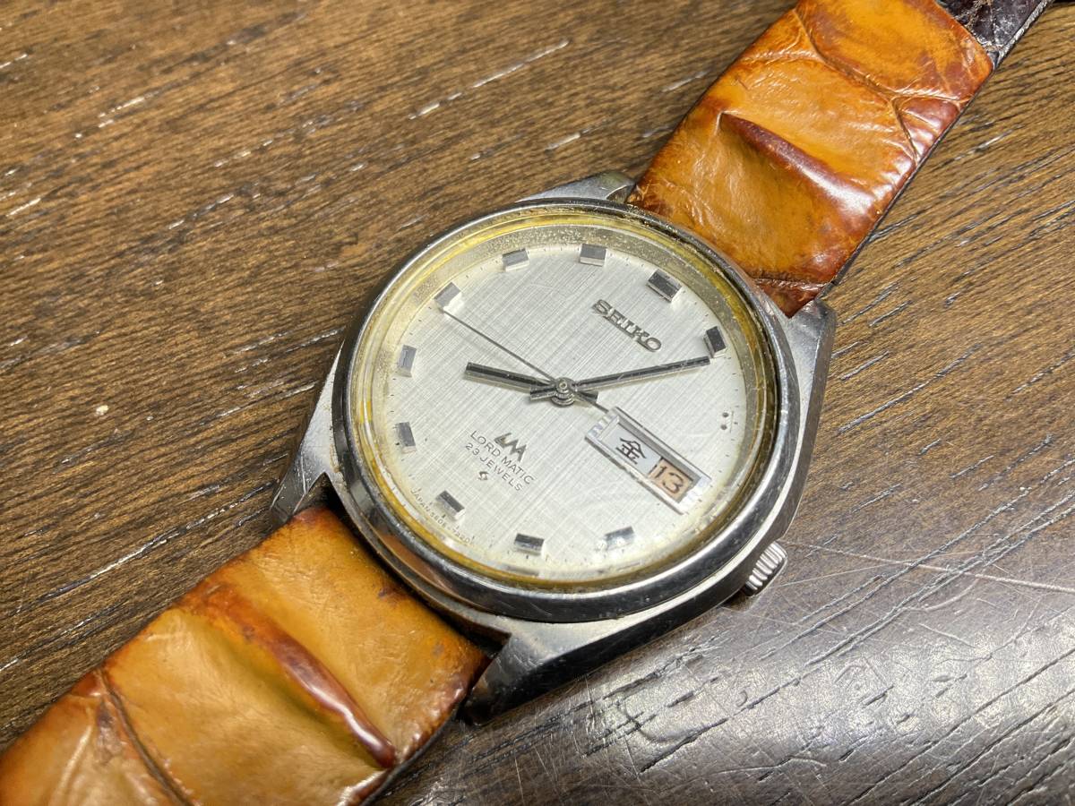 ロードマチック セイコー 5606-7070 SEIKO LM 自動巻 自動巻き 23石 OH 