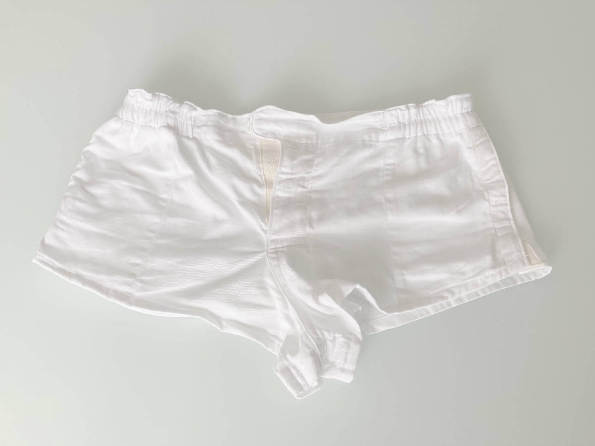 ◇イングランド型 ラグパン ラグビーパンツ ショート丈【白 美品 