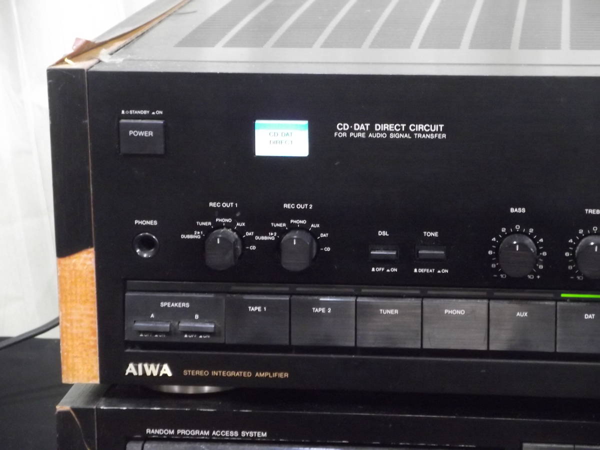 AIWA（アイワ）：バブルコンポ CDS-777 アンプ部 + CDプレーヤー部（MX