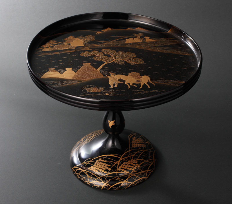 黒塗金蒔絵 菓子器 伝統 吸物椀 蓋裏図替漆器 茶懐石