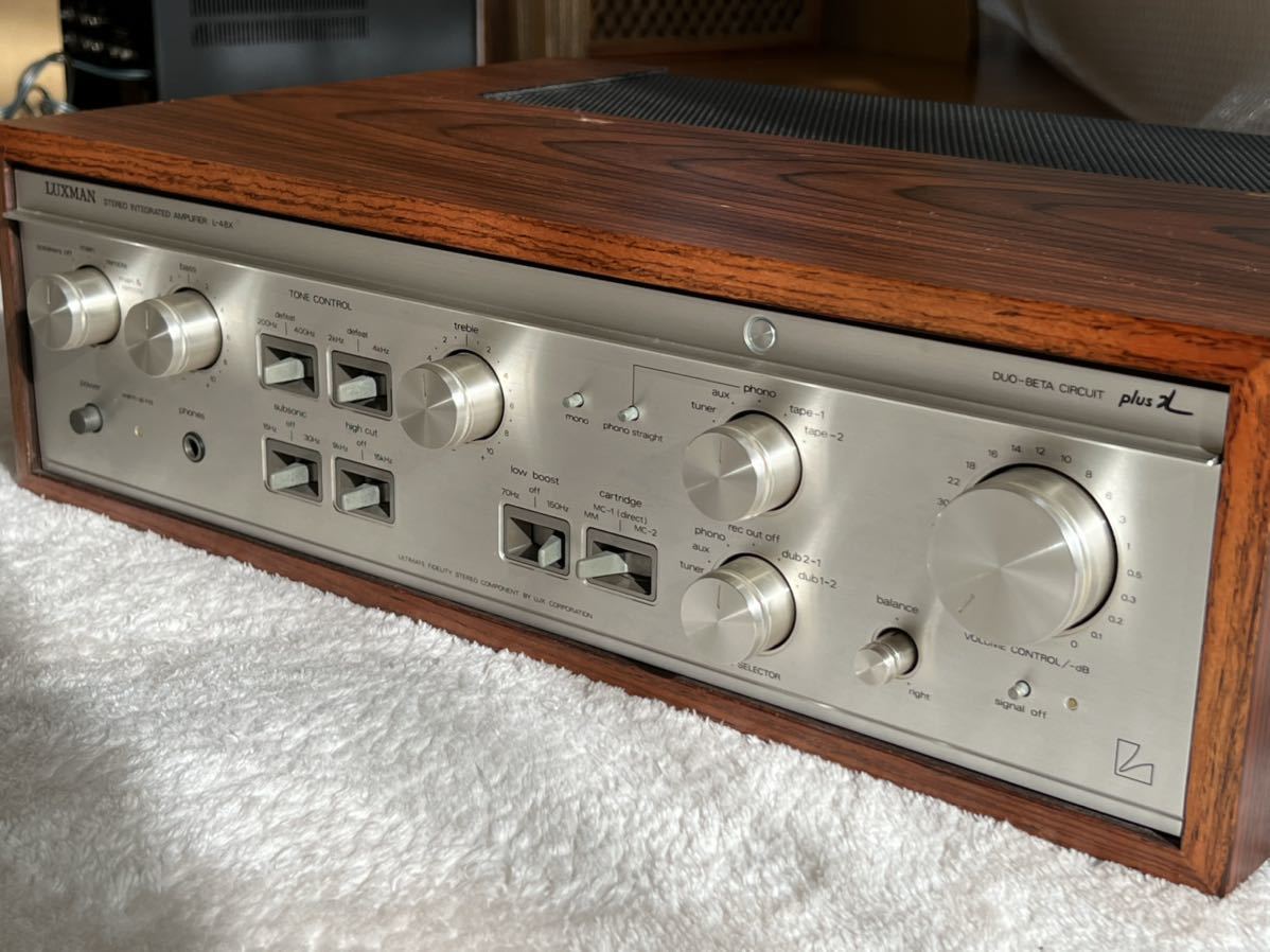 LUXMAN プリメインアンプ L-48X ラックスマン L-48Xの仕様 L-430 整備