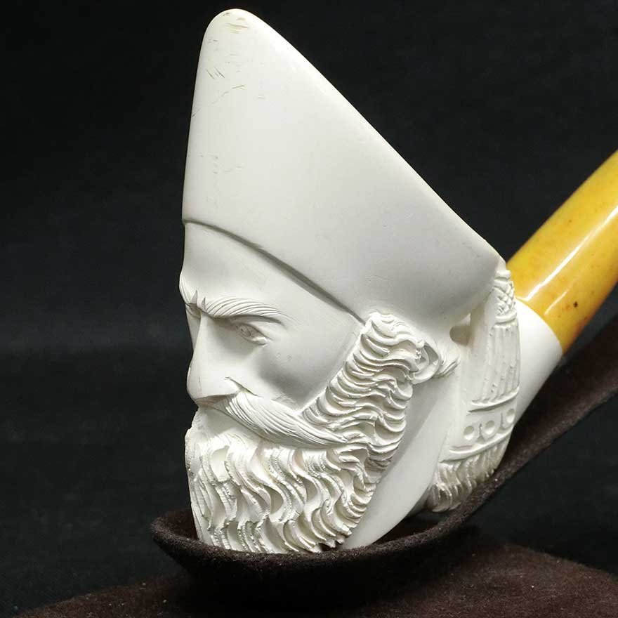 Meerschaum ☆メシャムパイプ 喫煙具 海泡石☆未使用品① Meerschaum ☆メシャムパイプ 喫煙具 海泡石☆未使用品①