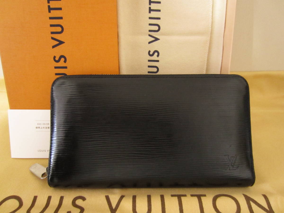 ☆正規品☆美品☆LOUIS VUITTON ルイヴィトン エピ ノワール ジッピー・オーガナイザー M63852 ラウンドファスナー多収納長財布☆
