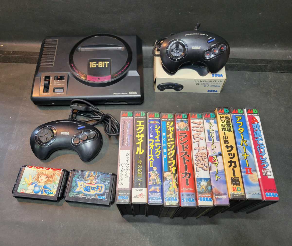 KAR-876] SEGA セガ MEGA DRIVE メガドライブ 本体他 まとめ売り 動作