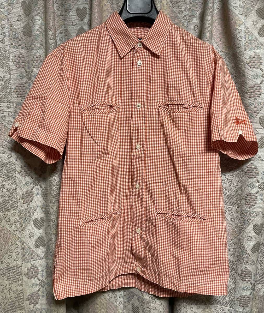 90s old STUSSY オールド ステューシー ギンガムチェック
