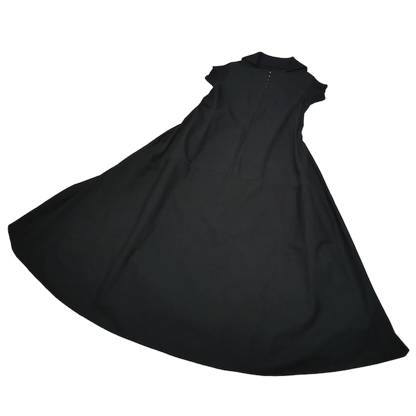 Yohji Yamamoto FEMME 1994ss コットン リブ切替 Aライン ワンピース  