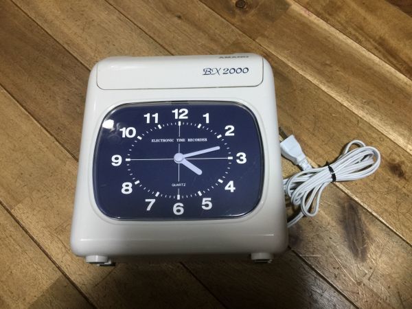 タイムレコーダー アマノ | BX2000 ホワイト タイムカード BX2000」の