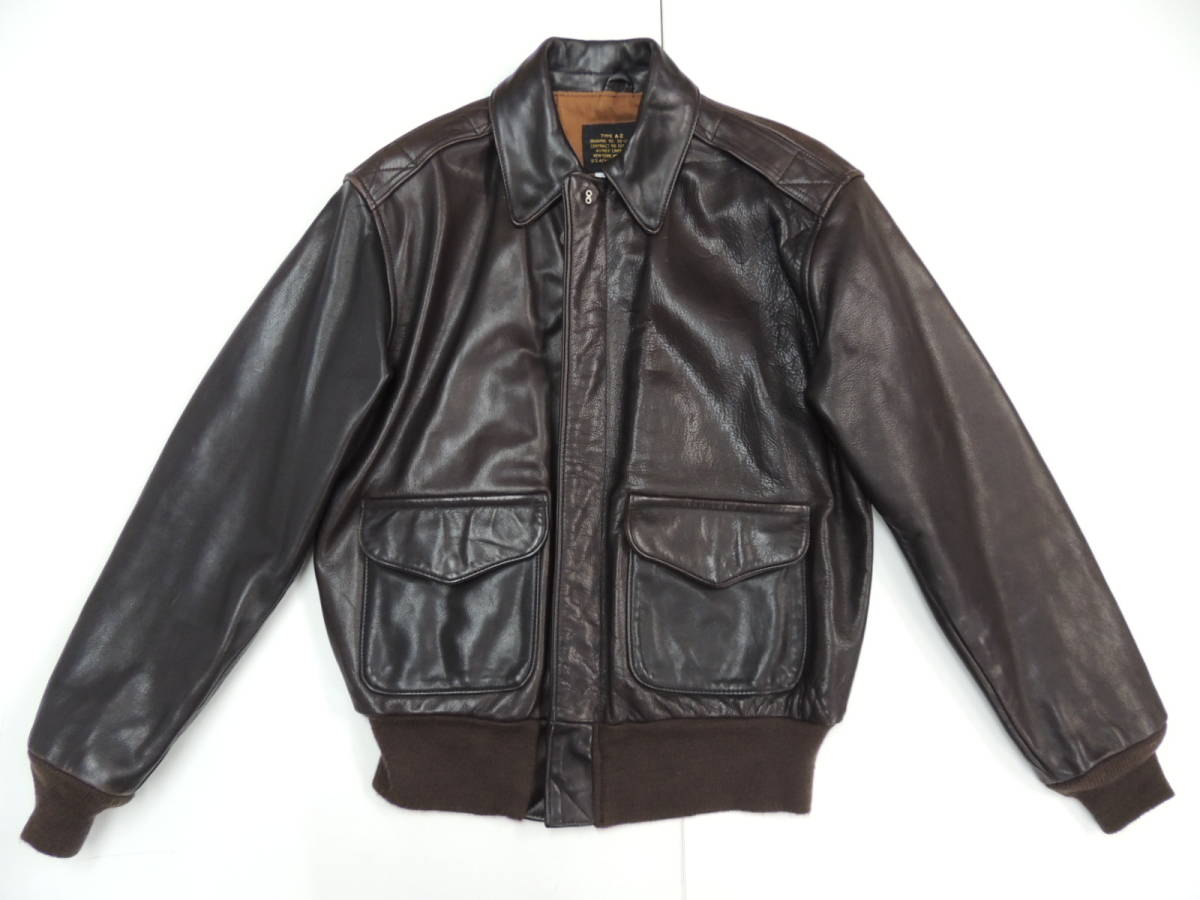◇ USA製 アヴィレックス AVIREX A-2 レザー フライト ジャケット 38 