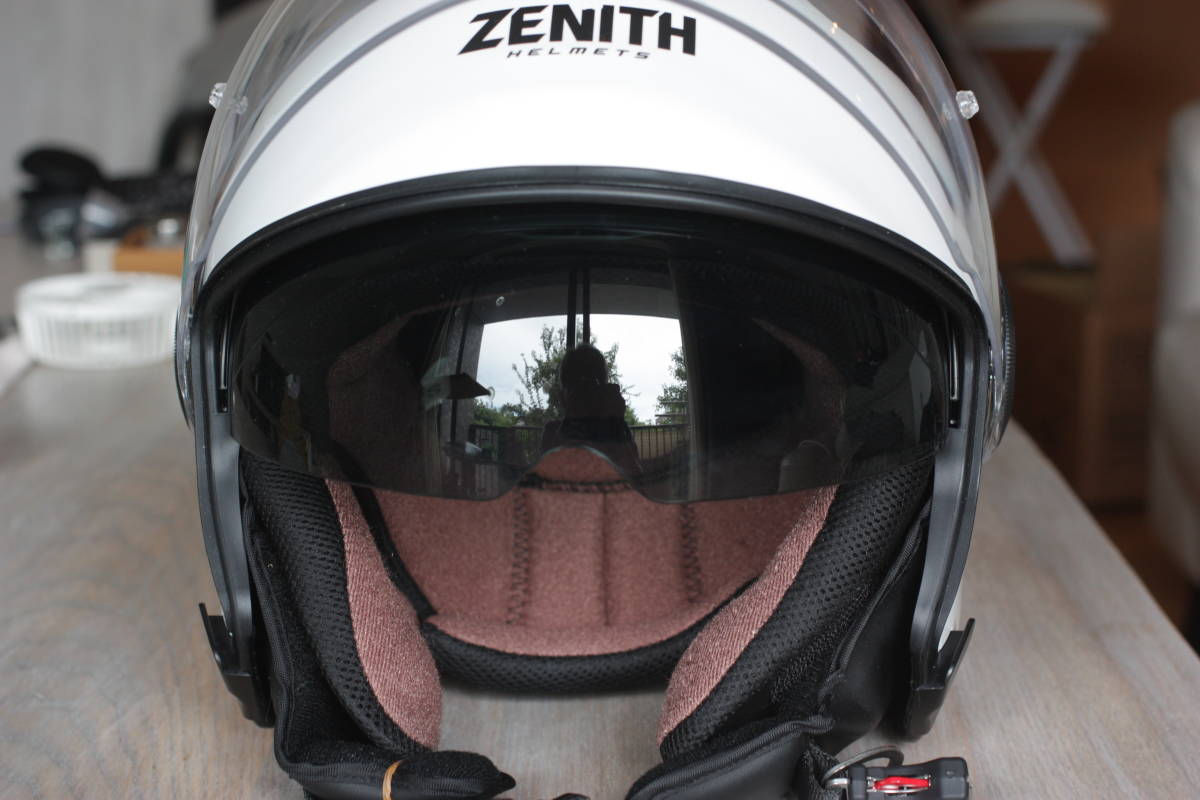 新品，HOT ヤマハ バイクヘルメット ジェット YJ-22 ZENITH サンバイザーモデル パールホワイト Sサイズ(ヘルメット)｜売買されたオークション情報、yahooの商品情報をアーカイブ公開 - オークファン ヘルメット