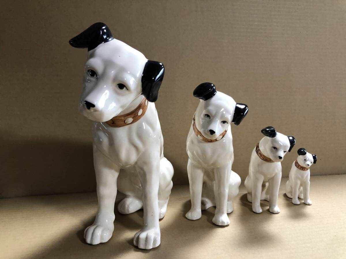 ビクター犬 Victor 置物 昭和レトロ ニッパー 陶器製 ビクター 犬 