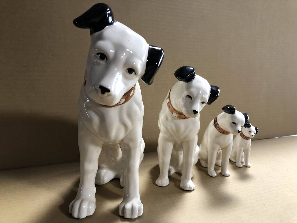 ビクター犬 Victor 置物 昭和レトロ ニッパー 陶器製 ビクター 犬 