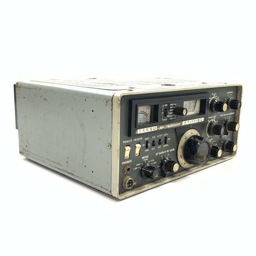 YAESU FT-100D トランシーバー　ジャンク品 YAESU FT-101BS SSB トランシーバー 改造100W 11Pプラグ付き◇ジャンク