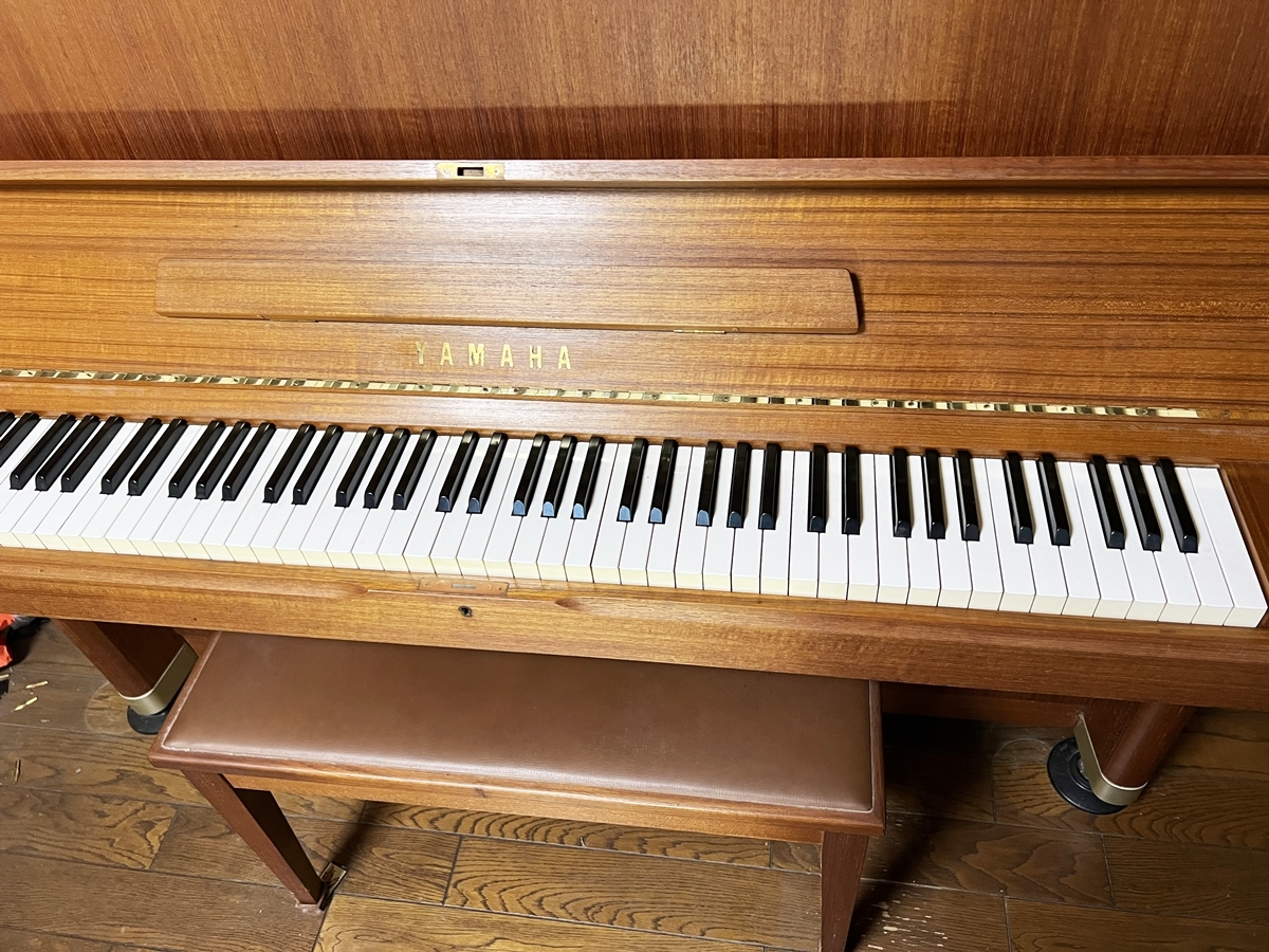 YAMAHA/ヤマハ アップライトピアノ U7H 1円スタート アメリカンチーク 