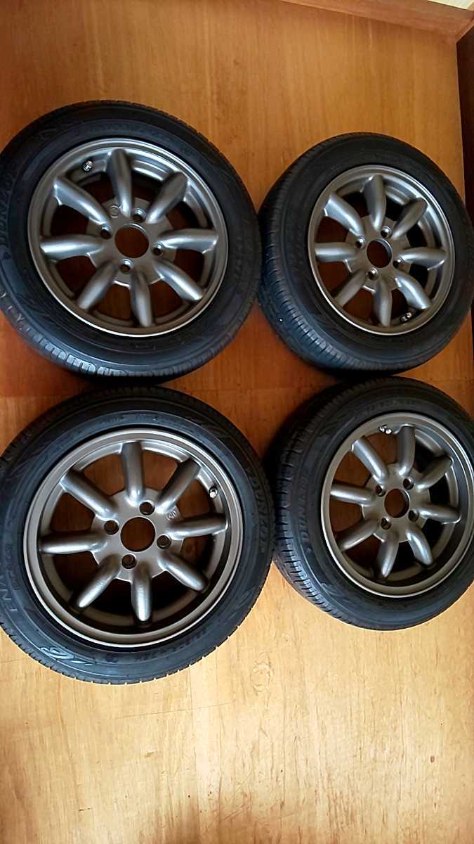  ホンダ ビート専用 RSワタナベアルミホイール 前後異形 F13インチ2本 R14インチ2本 ワタナベバルブ&キャップ付き(ラジアルタイヤ)｜売買されたオークション情報、yahooの商品情報をアーカイ 4穴
