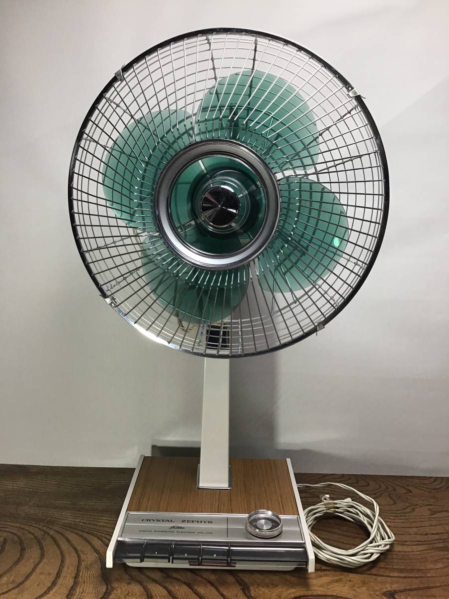 扇風機 昭和レトロ 東芝 ロータリーベース HS型 30㎝ denbee 古道具
