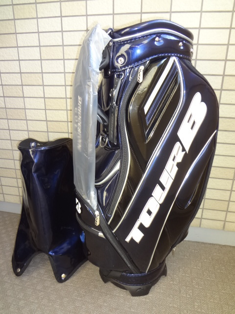 ブリヂストン (TOUR B) 総エナメル キャディバック (CBG911) USED美品