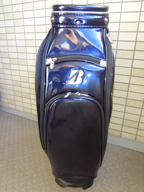 ブリヂストン (TOUR B) 総エナメル キャディバック (CBG911) USED美品