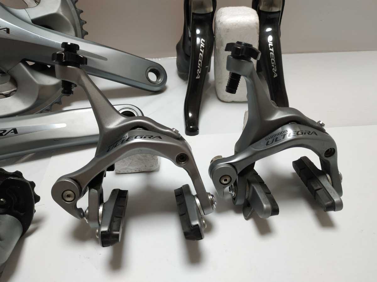即決 良品 ULTEGRA 6700 コンポセット50-34T 銀 シルバー アルテグラ 