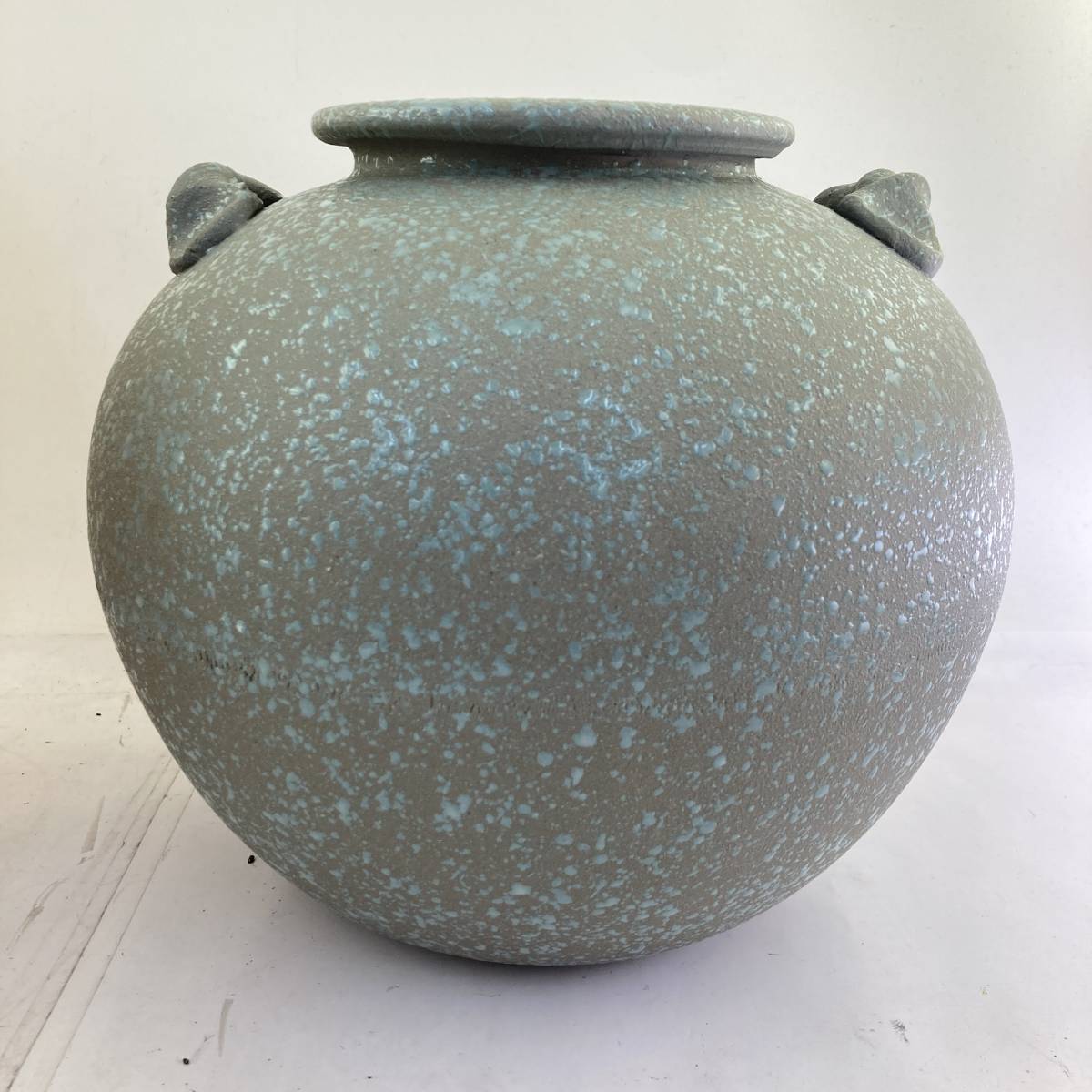 信楽焼 花瓶 富洋 木箱付き 壺 陶器 焼き物 工芸品 インテリア (花器 