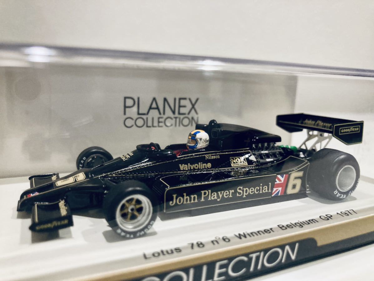 爆買い，低価 1/43 Spark PLANEX ロータス 78 #6 Winner G.ニルソン Winner Belgium GP 1977 純正タバコ仕様(レーシングカー)｜売買されたオークション情報、yahooの商品情報をアーカイブ公開 - オークファン レーシングカー
