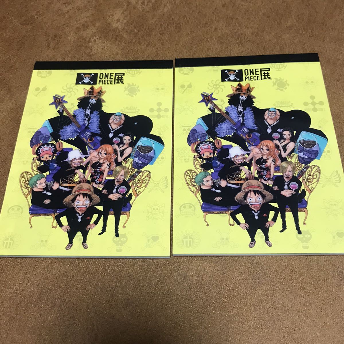 ONE PIECE展 2012 名場面メモ帳2冊 & ミニクリアファイル セット 