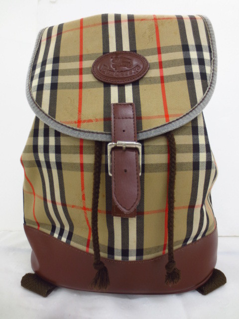 T8/165 Burberrys バーバリー ノバチェック リュック バックパック 