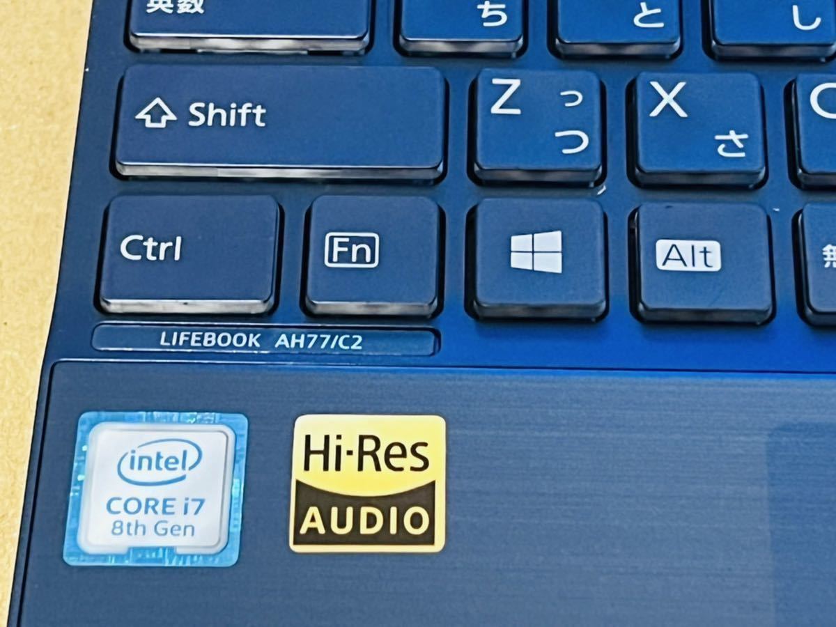 富士通 LIFEBOOK AH77/C2 Intel Core i7-8550U 8GB SSD500GB フルHD 