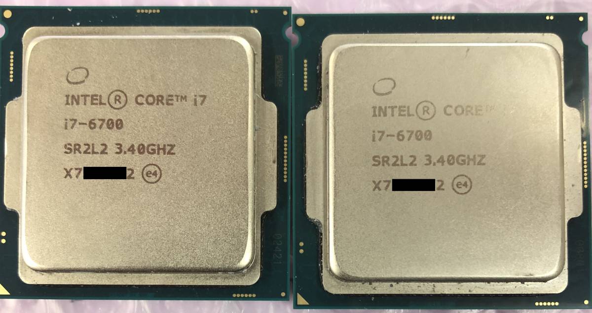 T269】CPU☆Core i7-6700 3.40GHz 2個セット