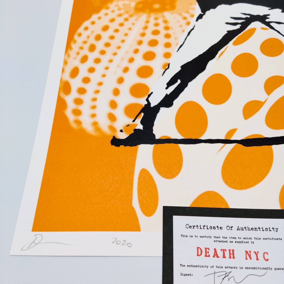 death nyc 世界限定100枚　バンクシー　草間彌生 DEATH NYC 世界限定100枚 アートポスター Banksy バンクシー 草間彌生