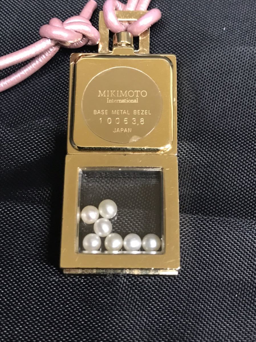 MIKIMOTO ミキモト ペンダントウォッチ 時計 7粒パール ネックレス型
