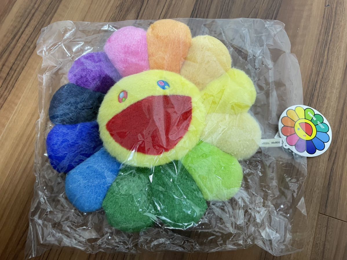 村上隆 お花 フラワー クッション 30cm レインボー カイカイキキ お花