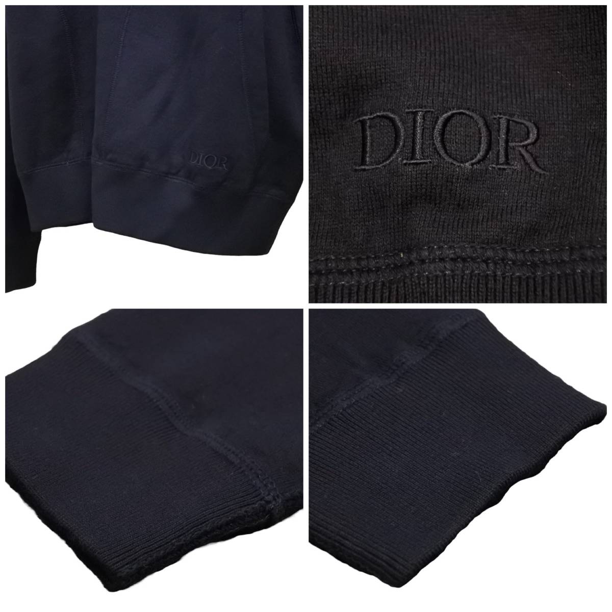 Dior ディオール パーカー オブリーク ジップアップパーカー カシミヤ 