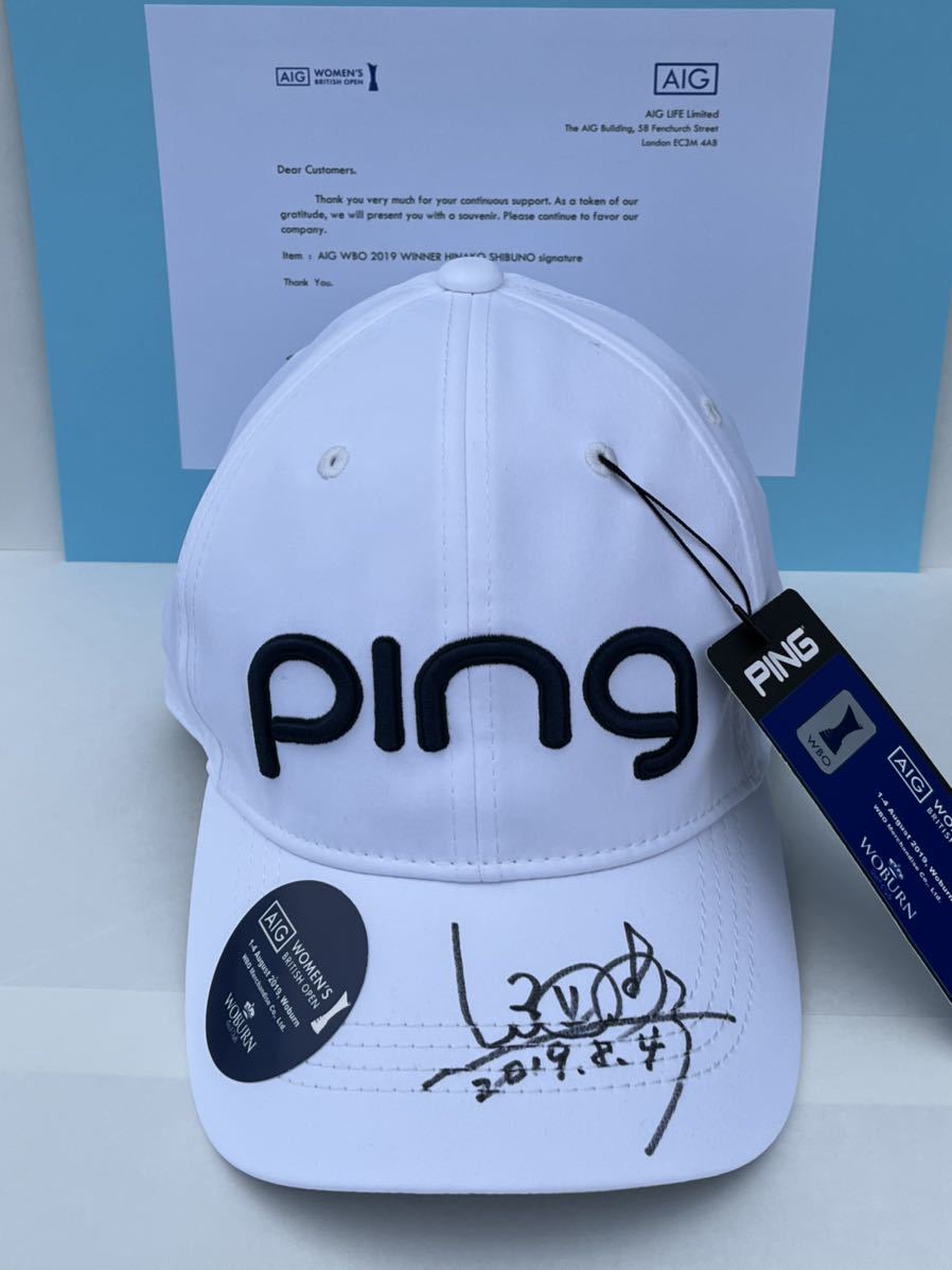 タイガーウッズ選手の直筆サイン入りキャップ タイガーウッズ選手の