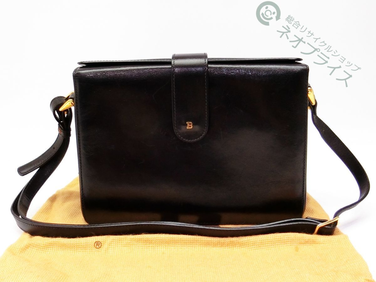 ◆S2757 BALLY バリー Bロゴ レザー ショルダー バッグ