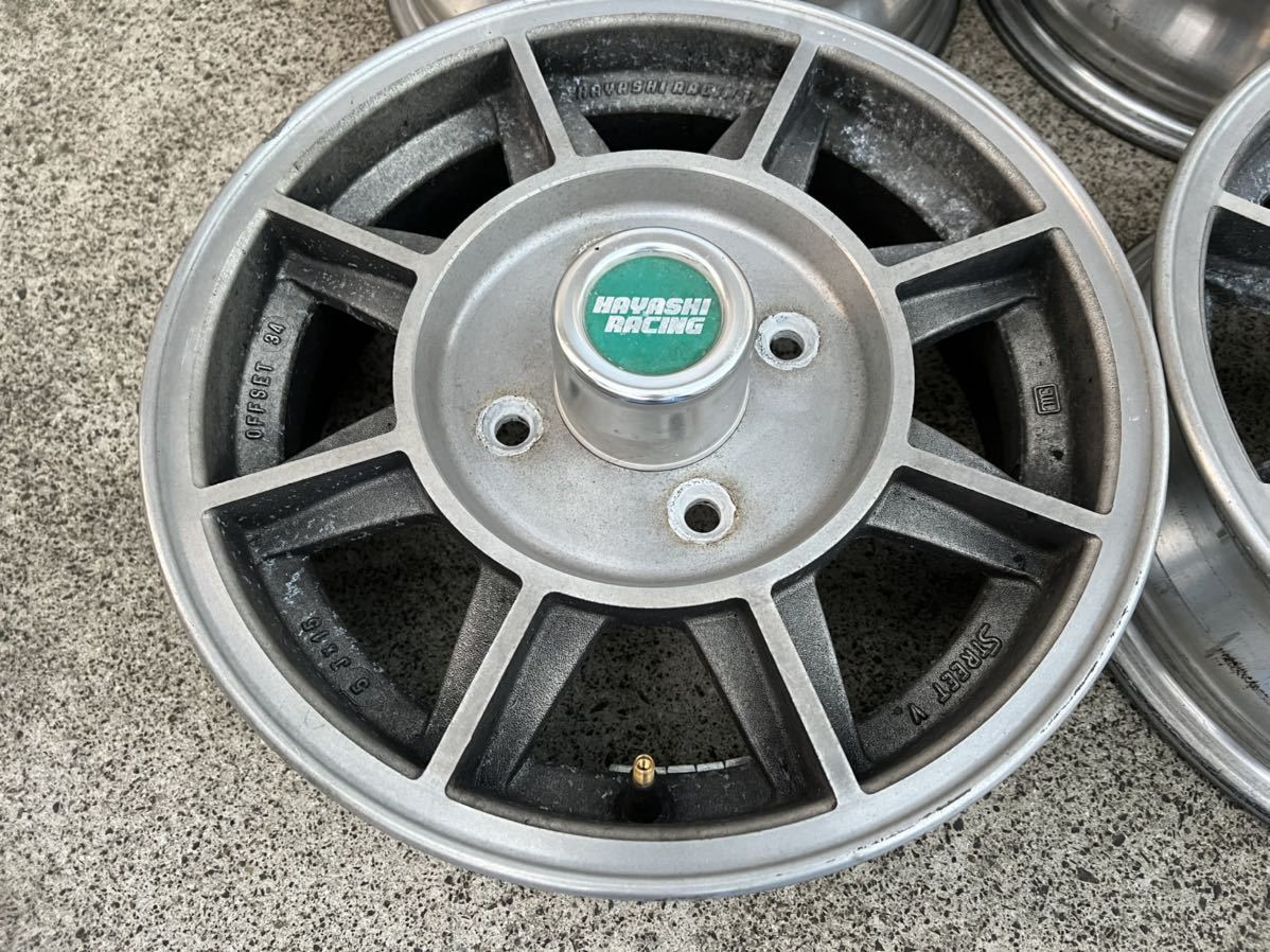 空冷 VW ホイール ハヤシ レーシング ストリートV 当時物 15 空冷 VW ホイール ハヤシ レーシング ストリートV 当時物 15