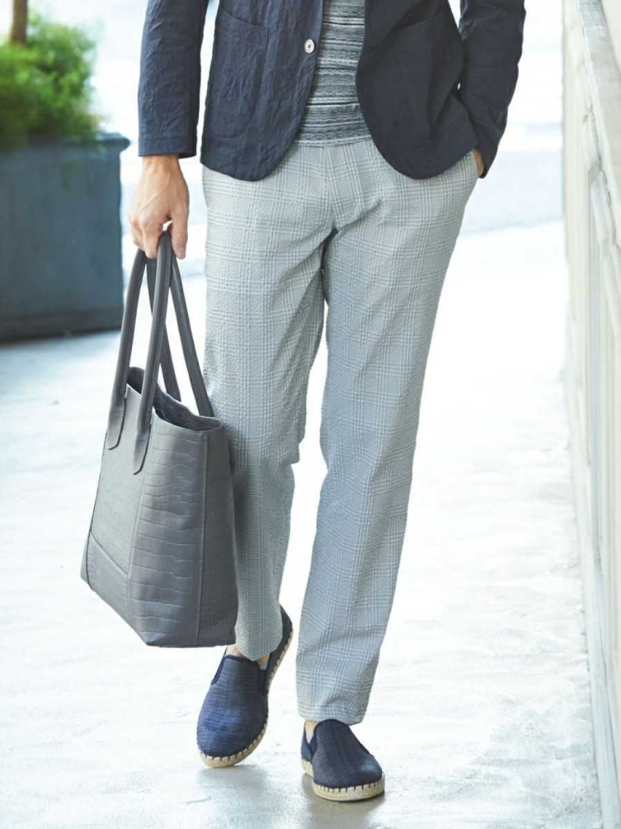 定番人気，2026 EPOCA UOMO エポカウォモ ストレッチサッカーチェックパンツ 44(Sサイズ)｜売買されたオークション情報、yahooの商品情報をアーカイブ公開 - オークファン Sサイズ
