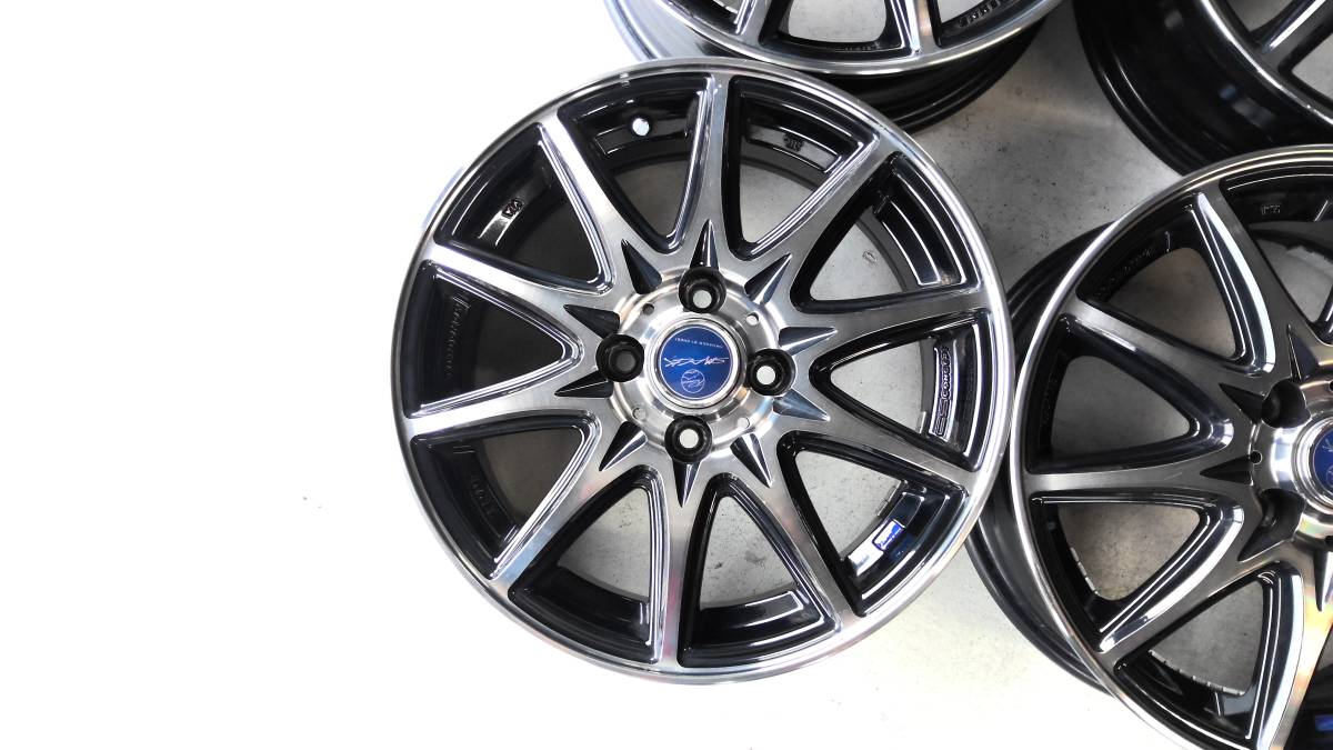 ☆★SMACK　ENKEI　5.5Jx15　＋40　PCD100　4H　アルミホイール　4本セット　中古品★☆