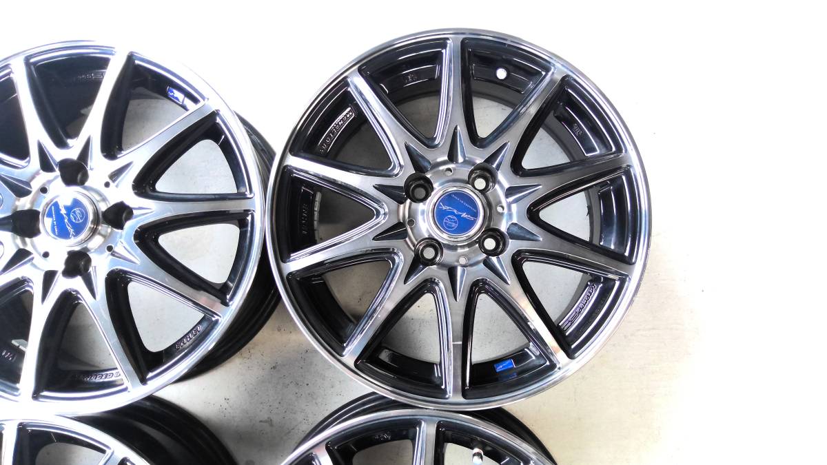 ☆★SMACK　ENKEI　5.5Jx15　＋40　PCD100　4H　アルミホイール　4本セット　中古品★☆