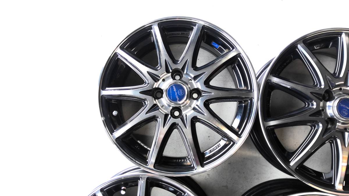 ☆★SMACK　ENKEI　5.5Jx15　＋40　PCD100　4H　アルミホイール　4本セット　中古品★☆