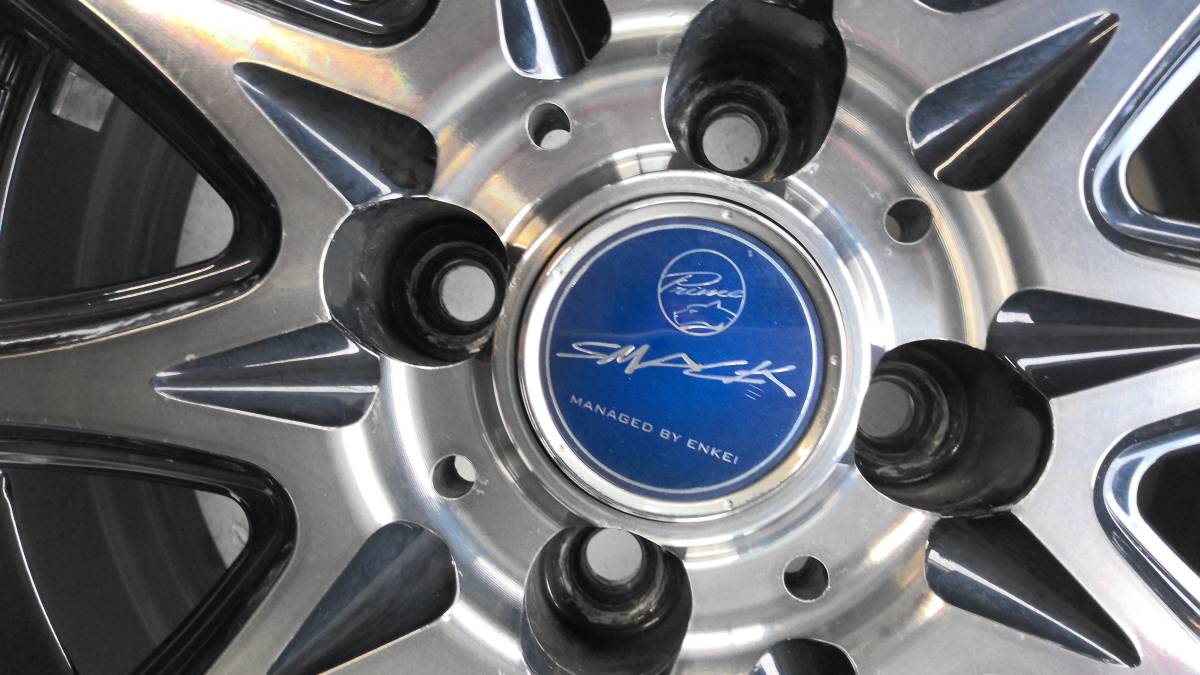 ☆★SMACK　ENKEI　5.5Jx15　＋40　PCD100　4H　アルミホイール　4本セット　中古品★☆