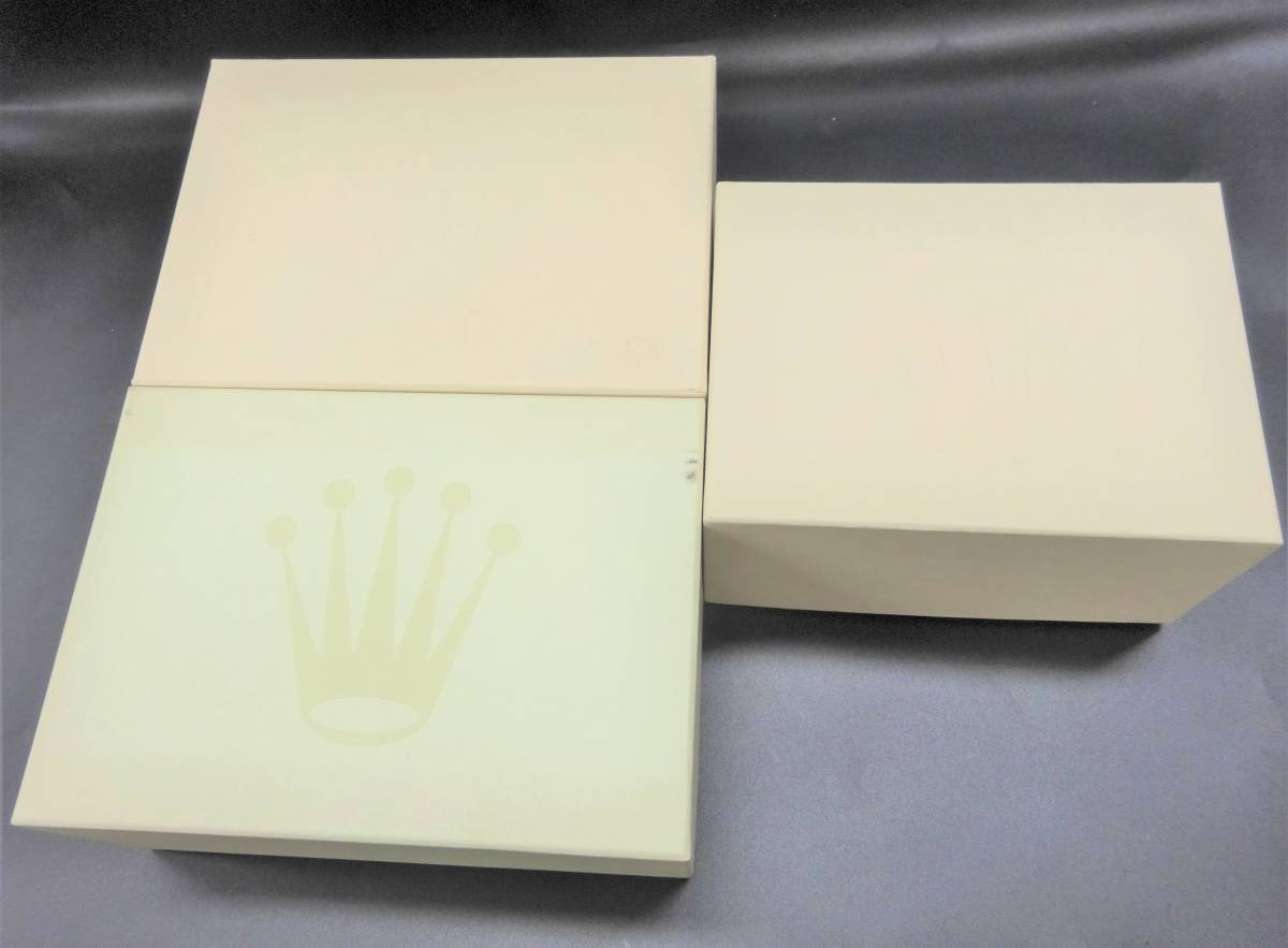  1円 ROLEX ロレックス 純正中BOX 小BOX 6桁モデル用 現行クリーム色 旧グリーン色 まとめ売り3点セット メンズ レディース 腕時計 箱 山 6(箱、保証書、付属品)｜売買されたオークション情報、yah 箱、保証書、付属品