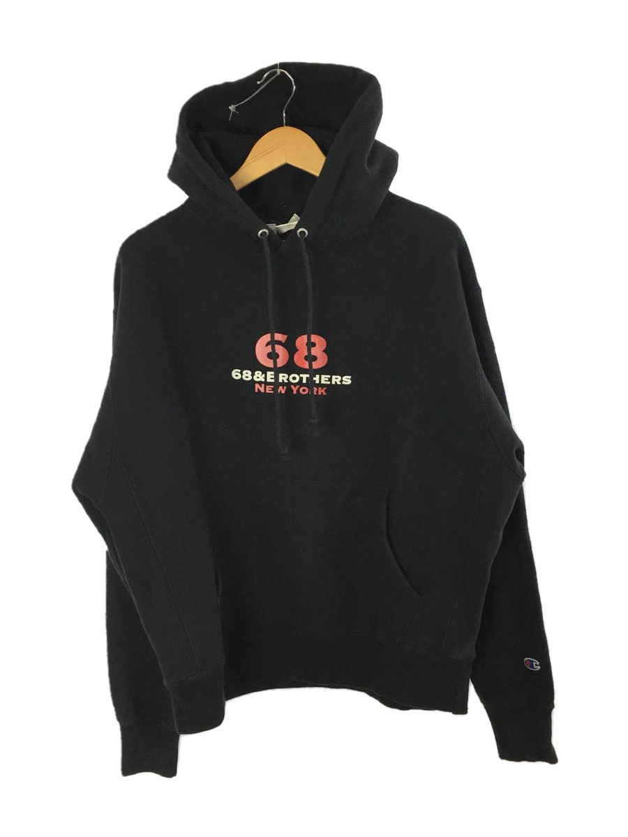  68&BROTHERS &times;Champion/REVERSE WEAVE/プルオーバーパーカー/XL/コットン/BLK(XLサイズ以上)｜売買されたオークション情報、yahooの商品情報をアーカイブ公開 - オークファン XLサイズ以上
