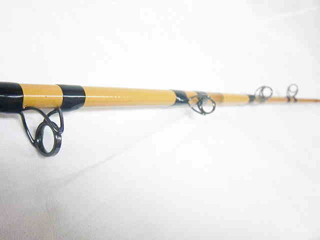 道楽スパイラルガイドロッド 中古美品 道楽 スパイラルガイド バンブー調 1pcトップロッド