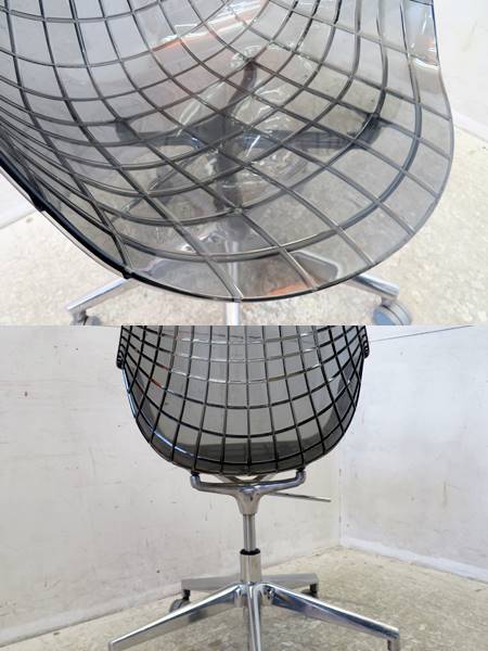 ■G786■展示品■イタリア■ドリアデ/Driade■リストフ・ピエ■名作■メリディアナ/MERIDIANA■キャスターチェア■モダン■黒■ driade&frasl;ドリアデイタリアが誇るアヴァンギャルドデザインの最 &frasl; ドリアデ IL driade driade（ドリアデ）