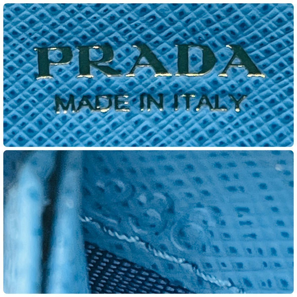 1円《極美品》PRADA プラダ 長財布 ラウンドファスナー ジッピー 