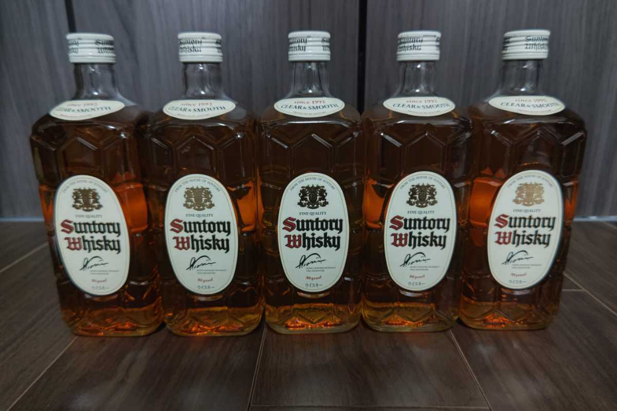 未開封 5本セット】 サントリー 白角 白角瓶 ウイスキー SUNTORY  