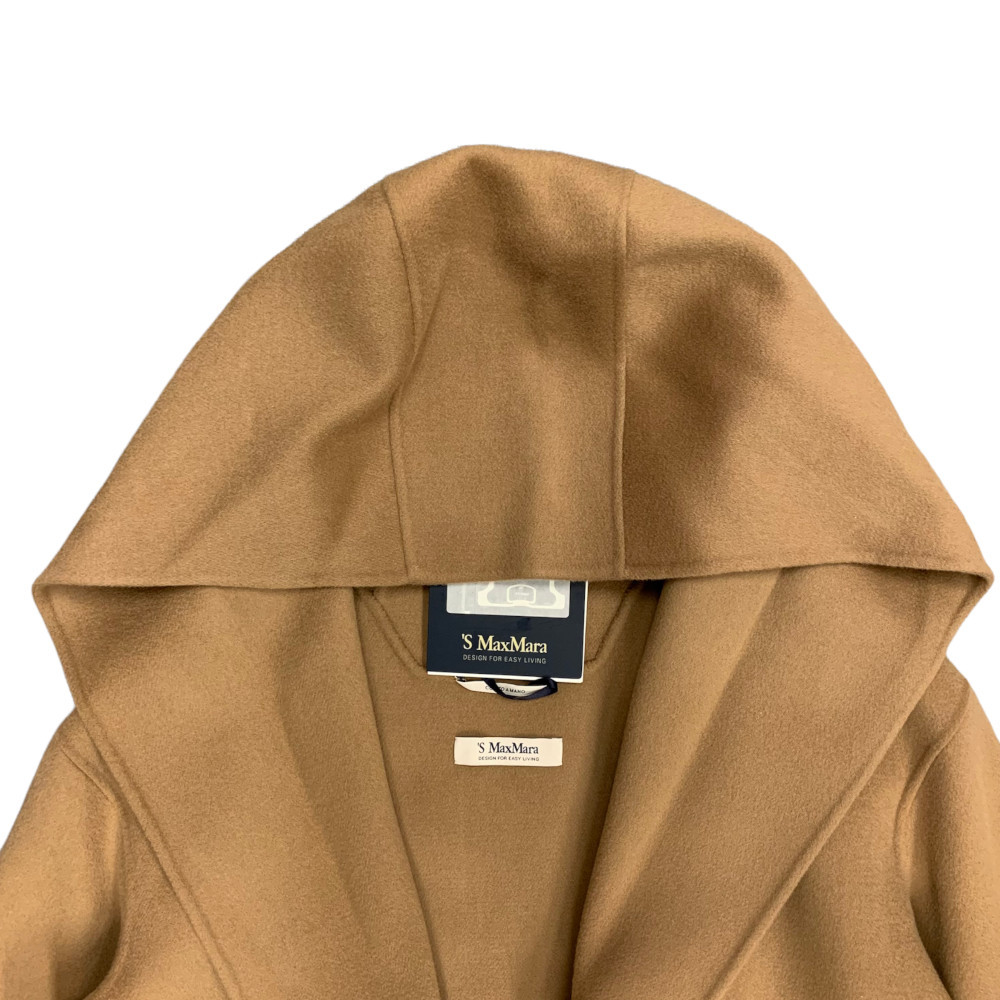 新品未使用！S'MaxMara フードコート 38 新品 S MAX MARA サイズ38 フード ヴァージンウール コート WINTER